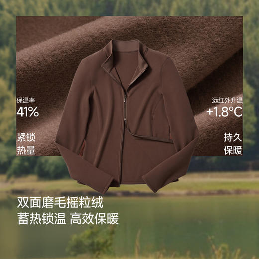 【蕉下精选】蕉下女士高弹摇粒绒打底衫（双开拉链、中暖）PM00726 商品图1