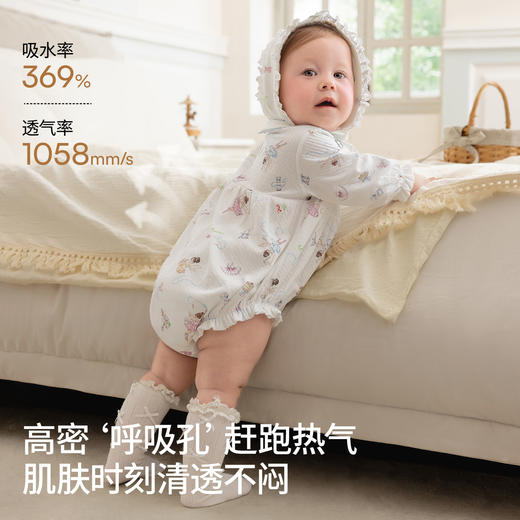 【宝宝服饰】[新品]嫚熙新生婴儿哈衣满月宝宝初生衣纯棉婴儿连体衣 商品图2