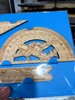【中船文化出品 激光雕刻】福建舰木尺套装（15cm直尺·14cm三角板·180°量角器）ds（zc） 商品缩略图6