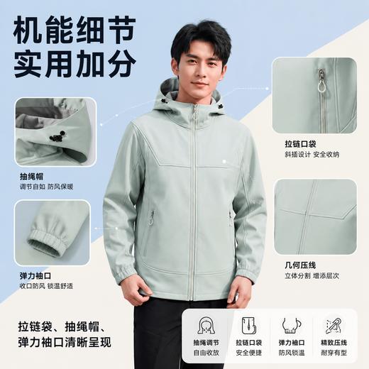 COMBO康博·软壳夹克（男女同款） | 防风暖绒，百搭有型，通勤户外一件搞定！ 商品图5