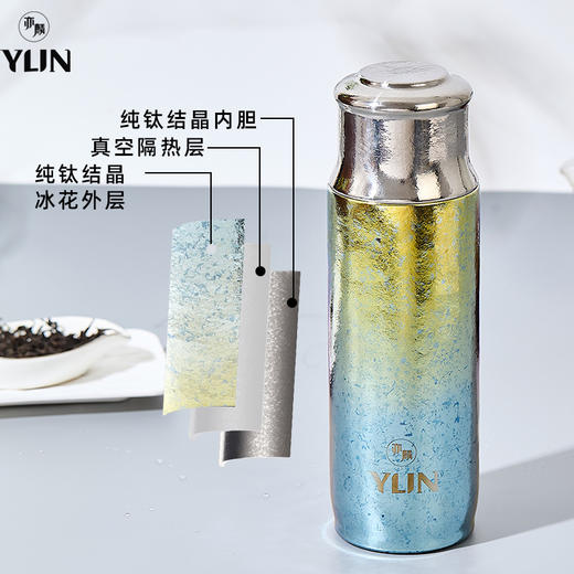 【四季皆宜】健康更轻盈 | 经典款钛杯/水杯 纯钛保温杯杯子 保温保冷 420ml 粉色/蓝色 2色可选 礼盒装 商品图4