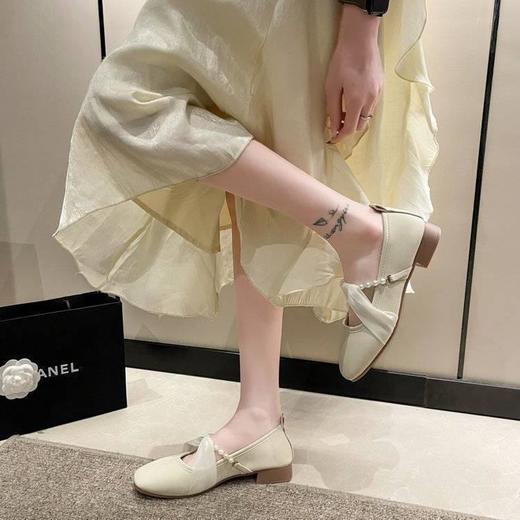 法式浅口平底单鞋女时尚百搭晚晚风温柔淑女玛丽珍鞋秋新款35-40★娃娃优选 商品图4