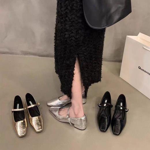 时尚气质配裙子单鞋女鞋新款春秋增高粗跟玛丽珍晚晚鞋小皮鞋35-40★娃娃优选 商品图3