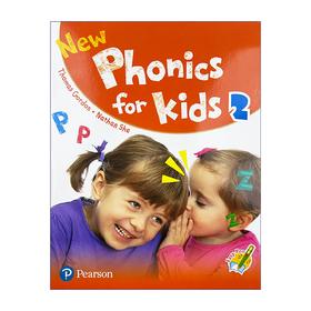 香港朗文幼儿英语自然拼读教材2级别 英文原版 New Phonics for kids 2 学生用书 亲子幼儿小班教材 可搭配培生易学笔 点读笔