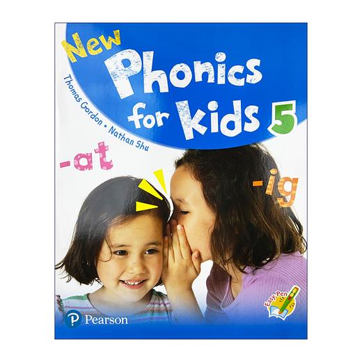 香港朗文幼儿英语自然拼读教材5级别 英文原版 New Phonics for kids 5 学生用书 亲子幼儿小班教材 可搭配培生易学笔 点读笔 商品图0