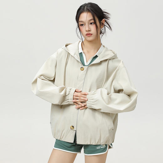 LUCKY DEER/幸运鹿女秋季小个子慵懒风开衫夹克 商品图3