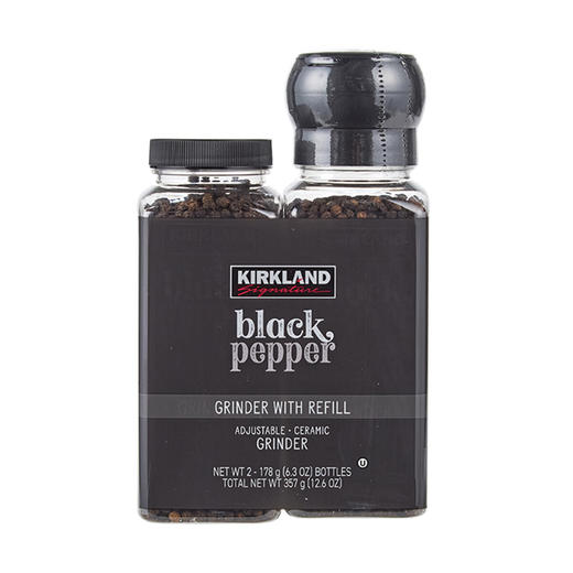 Costco 开市客 KIRKLAND 科克兰黑胡椒研磨罐 178g*2瓶 商品图0