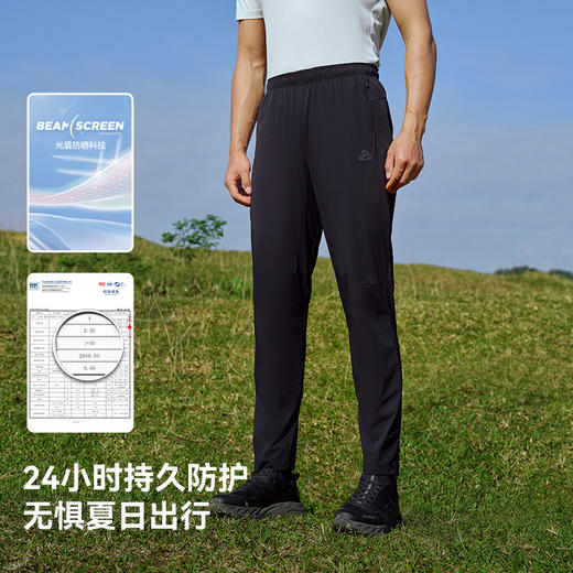 伯希和户外快干裤男士25新款防风防泼徒步登山长裤轻薄透气运动裤 商品图2