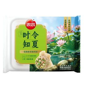 J思念400g时令知夏饺莲藕香菜猪肉水饺