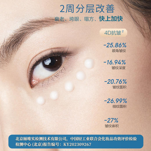【99元2支，109元12样】马应龙瞳话抗皱微震眼霜（眼纹型）， 马应龙再出大招，眼纹轻松改善！ 商品图3