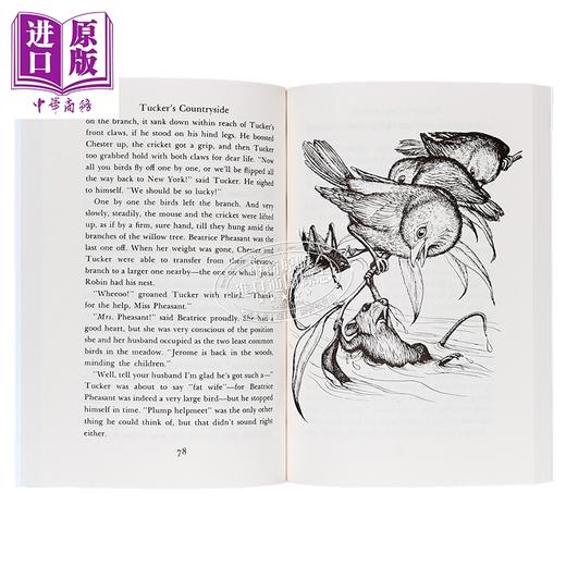 【中商原版】时代广场的蟋蟀1-2 共2册 The Cricket in Times Square+Tucker's Countryside 儿童文学故事插图小说 780L 8岁+ 商品图3