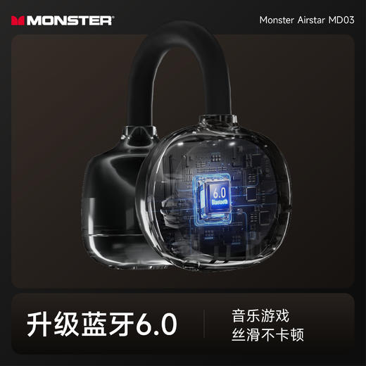 【开放耳夹 久戴无痛】魔声 锌合金AI耳夹式蓝牙耳机 双咪EMC降噪 通话清晰纯净 MD03 商品图2