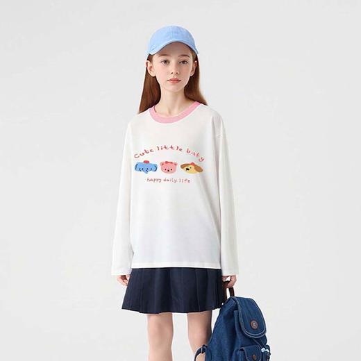 【2件39.9元，2件起拍】贝叮熊男女童新品纯棉长袖打底衫★ 商品图1