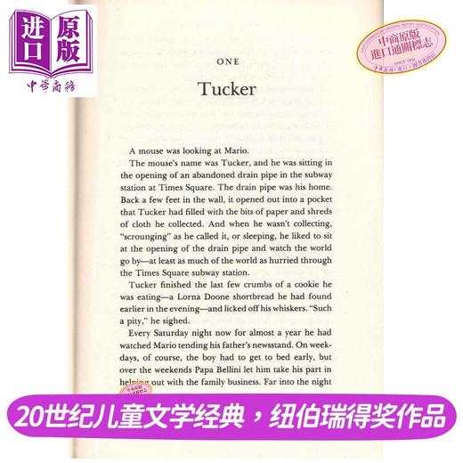 【中商原版】时代广场的蟋蟀1-2 共2册 The Cricket in Times Square+Tucker's Countryside 儿童文学故事插图小说 780L 8岁+ 商品图1