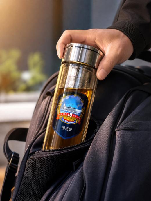 【中船文化出品 稳重大气风范 一杯尽显担当】将军杯370ml（高硼玻璃杯身+304不锈钢滤网）ds（zc）少量到货，预售一周左右发货完成 商品图1