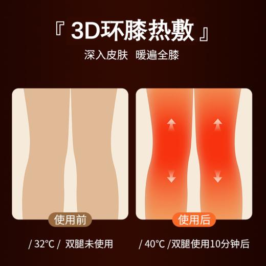 一机搞定肩/肘/膝【电热按摩护膝仪】 3D环膝贴合 5档温度调节 按摩舒缓 发热保暖 无限束缚 简单易操作LYZ 商品图7