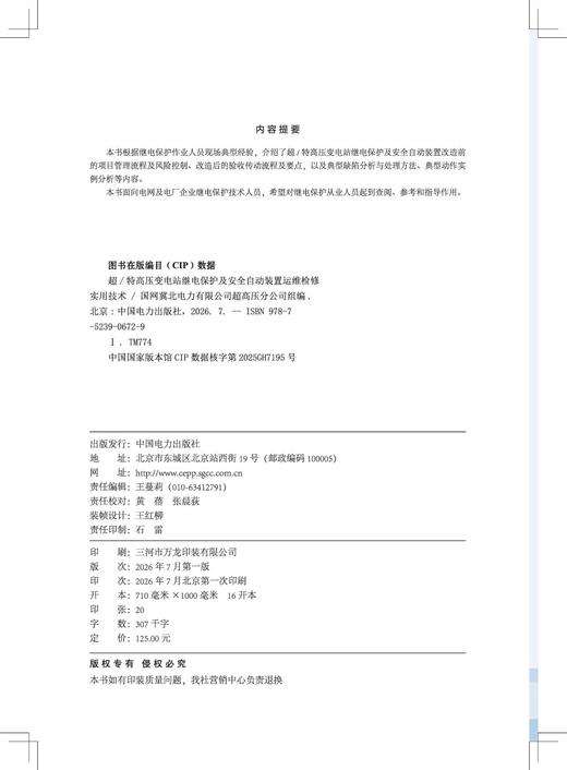 超/特高压变电站继电保护及安全自动装置运维检修实用技术 商品图3