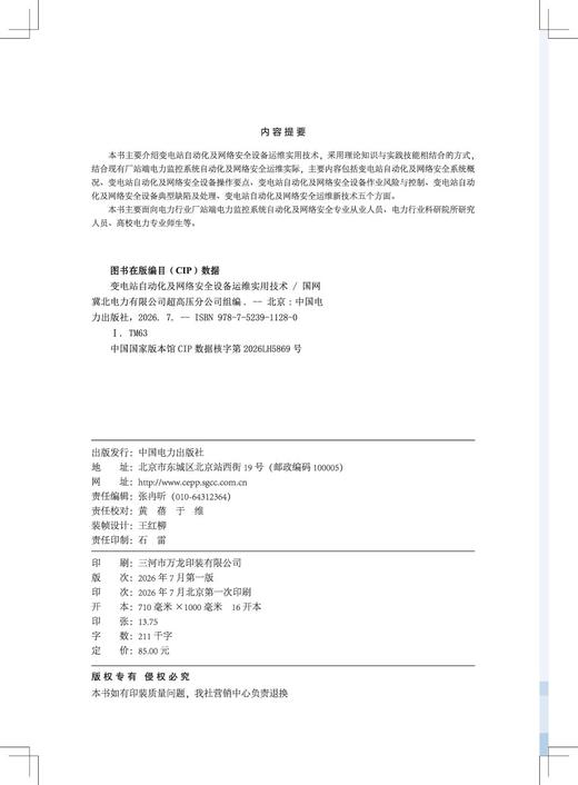 变电站自动化及网络安全设备运维实用技术 商品图3