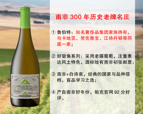 【现货特促，整箱更优惠】卡地亚集团旗下品牌：鲁伯特酒庄好望角白诗南旗舰干白（2022年）