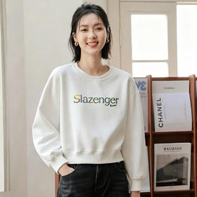 【日常百搭 清新耐看】史莱辛格 Slazenger 卫衣 简约字母印花 干净清爽 3色可选