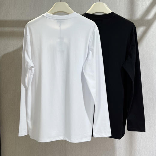 2件礼盒26秋季阿玛尼莱赛尔鹰标长袖T恤衫081701 商品图1