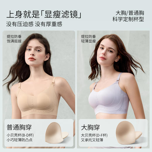 【内衣内裤专场】明星同款嫚熙小清提防外扩大胸专用孕妇哺乳内衣聚拢防下垂 商品图4