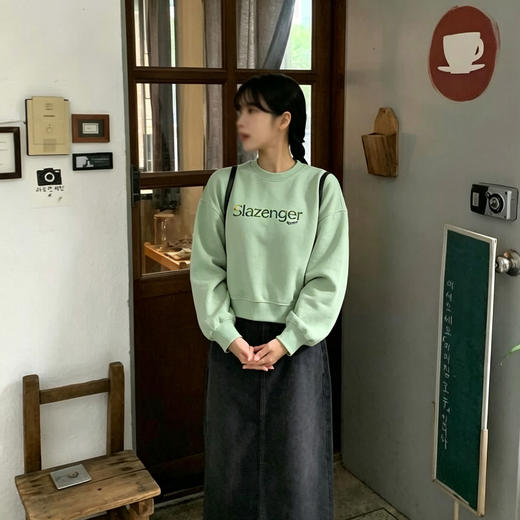 【日常百搭 清新耐看】史莱辛格 Slazenger 卫衣 简约字母印花 干净清爽 3色可选 商品图8