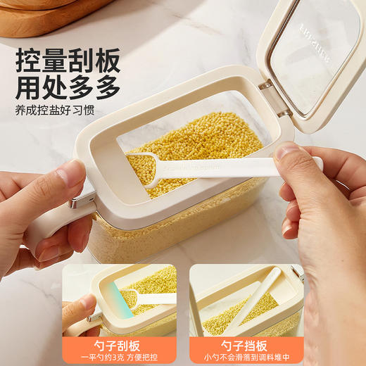 摩登主妇调料盒厨房盐罐调料品分装瓶家用防潮密封收纳盒调味料罐 商品图1