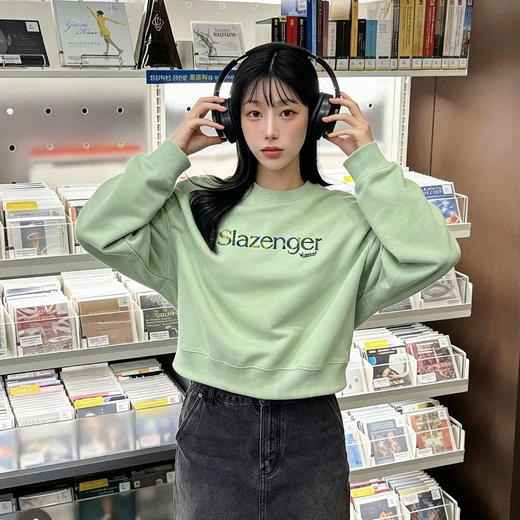 【日常百搭 清新耐看】史莱辛格 Slazenger 卫衣 简约字母印花 干净清爽 3色可选 商品图2