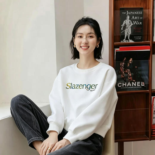 【日常百搭 清新耐看】史莱辛格 Slazenger 卫衣 简约字母印花 干净清爽 3色可选 商品图3