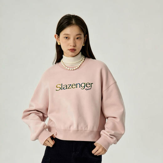 【日常百搭 清新耐看】史莱辛格 Slazenger 卫衣 简约字母印花 干净清爽 3色可选 商品图1