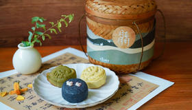 「月来月好」农场窑烤月饼竹编礼盒