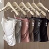 超值两件装！【超百搭，美背还显瘦】 夏季纯欲褶皱白色吊带背心女辣妹外穿修身打底无袖上衣Da 商品缩略图0