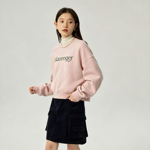 【日常百搭 清新耐看】史莱辛格 Slazenger 卫衣 简约字母印花 干净清爽 3色可选 商品图6