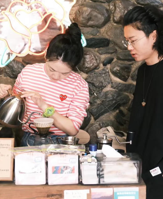天丝亚麻爱心小马长袖条纹T恤081704 商品图2