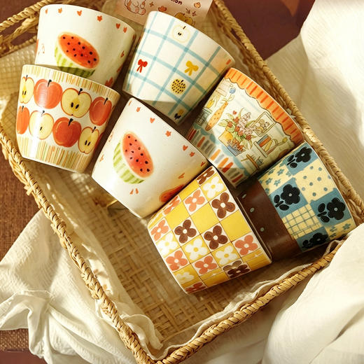 摩登主妇陶瓷小茶杯品茗杯泡茶杯功夫主人杯家用喝水杯子 商品图0