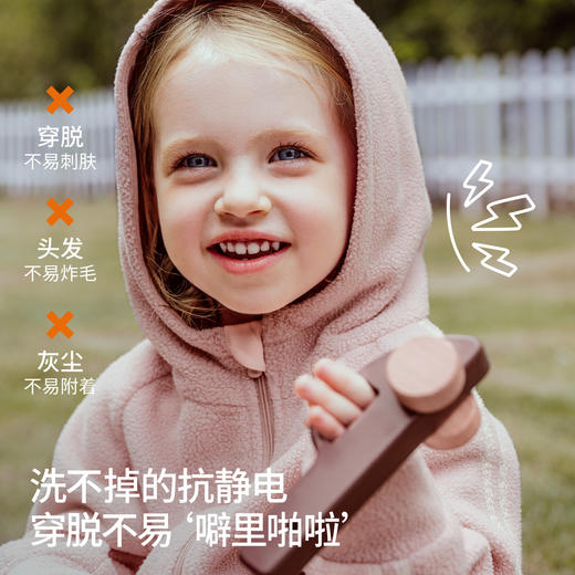 【宝宝服饰】嫚熙童装2026新款儿童外套秋季女童摇粒绒保暖夹克女宝加绒上衣 商品图3
