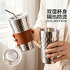 摩登主妇304不锈钢水杯随手杯双层防烫防摔吸管杯带盖杯子咖啡杯 商品缩略图2