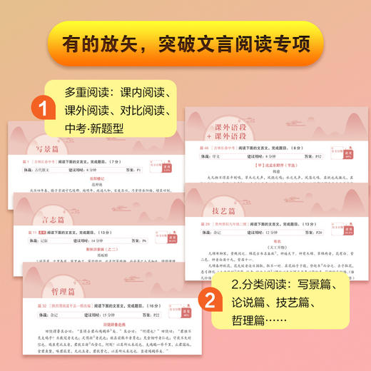 【新东方】一本练透初中现代文阅读/文言文阅读 7年级/8年级/中考 商品图5