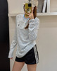 天丝亚麻爱心小马长袖条纹T恤081704 商品缩略图4