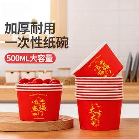 好媳妇一次性碗杯筷子桌布2025年款喜庆婚姻乔迁户外露营餐具套装10人份