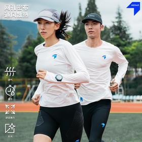 26新款内道网眼跑步长袖男款透气干爽网眼跑步训练运动长袖