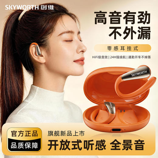 疯抢中！！【中国500强 创维D1智能Ai挂耳式耳机】智能AI双引擎 拍照翻译 稳固不掉 舒适不入耳（一年质保） 商品图2