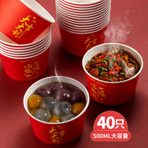 好媳妇一次性碗杯筷子桌布2025年款喜庆婚姻乔迁户外露营餐具套装10人份 商品图2
