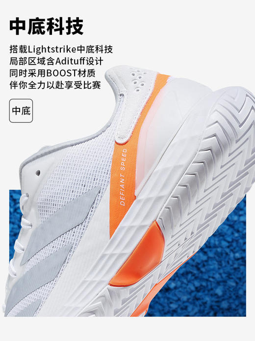 Adidas阿迪达斯专业网球鞋女26澳网兹维列夫Defiant Speed2运动鞋 商品图2