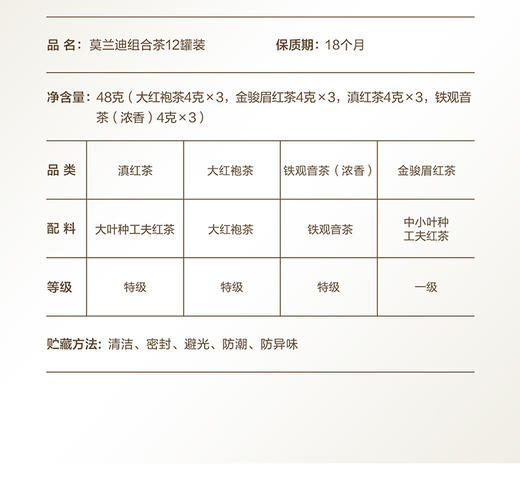 【周三会员日】小罐茶 莫兰迪 彩罐12罐+Hua系列 花开锦时 窨制花茶组合茶12罐 商品图3
