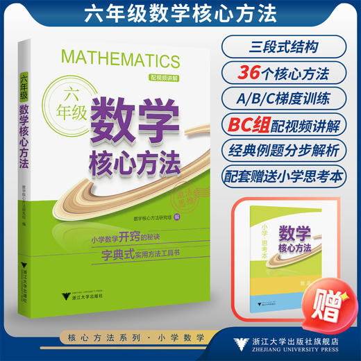 六年级数学核心方法/小学数学开窍的秘诀 字典式实用方法工具书/数学核心方法研究组/浙江大学出版社 商品图0