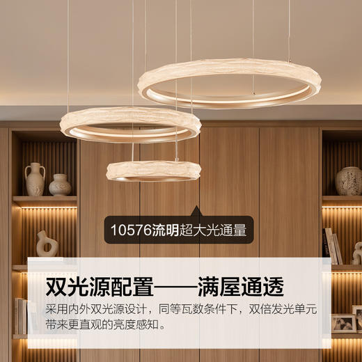新品🔥欧普照明/仙瑶/法式轻奢水晶吊灯智能高显色RA95客卧餐厅灯具 商品图1