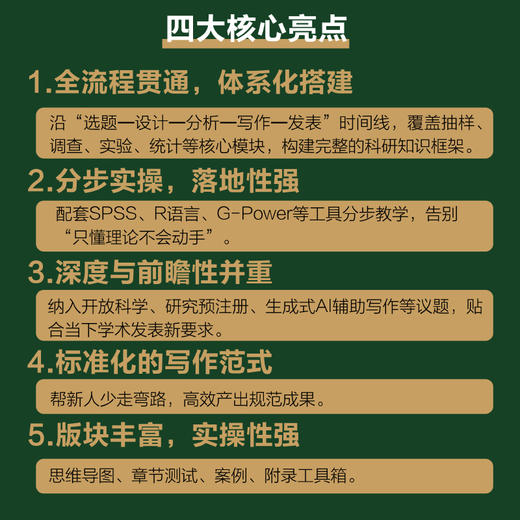心理学研究方法与论文写作 从选题到论文发表 心理学书籍 商品图3