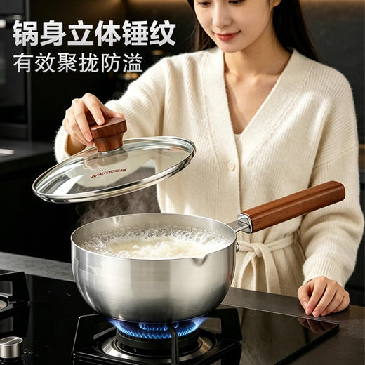 【纯钛无涂层】亚摩斯 钛奶锅AS-NG18A（Ti） 商品图1